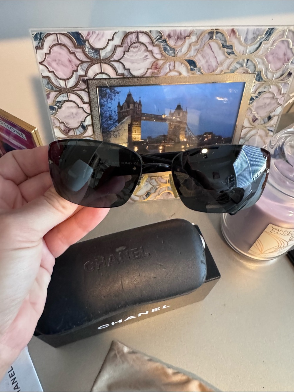 CHANEL 4117-B Vintage Black Sunglasses - Picture 7 of 15